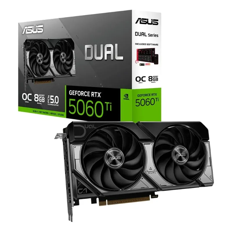 PLACA DE VIDEO 8GB RTX 5060TI OC DUAL 90YV0MP2-M0NA00 ASUS